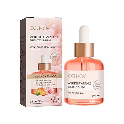 Rose Essential Oil, Facial Oil to Visibly Firm, Hydrate and Reveal Radiant Skin,Squalane + Vitamin C Rose Oil Cover