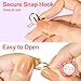 LEOBRO 60PCS Lobster Claw Clasps and Key Rings, 30PCS Keychain Clips and 30PCS Key Chain Ring for Keychain, Key, Jewelry Making, Art Crafts, Gold