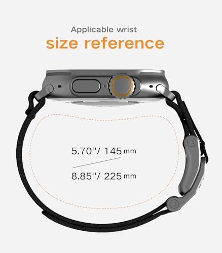 Image of Aulumu A11 for Apple Watch Ultra 49mm Band for Men Mag Buckle Slim Band Designed | for Apple Watch Ultra 3 /2 /1 49mm, Series 11 /10 /9 /8 /SE2 /7 /6 /SE /5 /4[46mm /45mm /44mm]