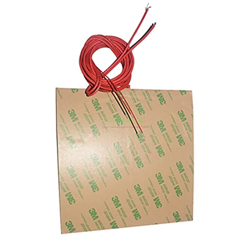 Lysee 3D Printer Parts & Accessories - 300x300mm 500W 3D Printer Silicone Rubber Heater Pad 300300mm Heating Pad Black Color - (Size: 12V 300W)