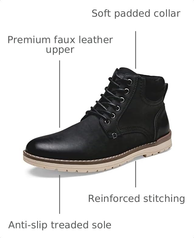Image of Vostey Men's Boots Hiking Boots Casual Boots for Men