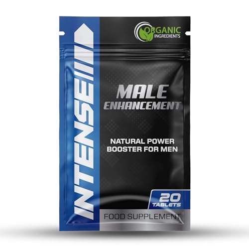 Intense 20 Tablets for Men | Fast-Acting Energy and Stamina | Natural Ginseng and Herbal Formula | Made in The UK