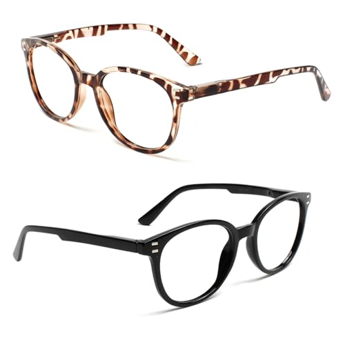 Image of 3 Pack Reading Glasses Spring Hinge Stylish Readers Black /Tortoise for Men and Women