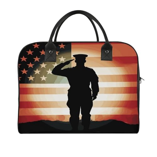 Maletín ligero para portátil con diseño bandera americana miniatura 1