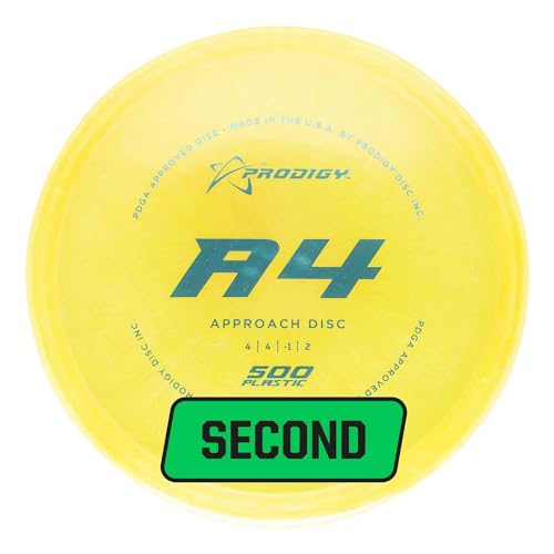 Prodigy Disc Factory Second 500 A4 Approach Disc | Slightly Overstable Disc Golf Approach Disc | Great Grip in All Conditions | Perfect for Short Approach Shots | (Colors May Vary) | (170g+)