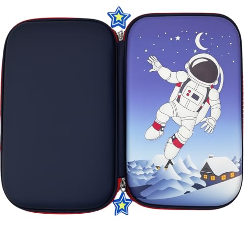 Estojo Escolar 3D Infantil Design Impermeável Organizador para Lápis e Canetas Case Bolsa Volta as Aulas Modelos Unicornio Dinossauro Astronauta EVA (Modelo 2)