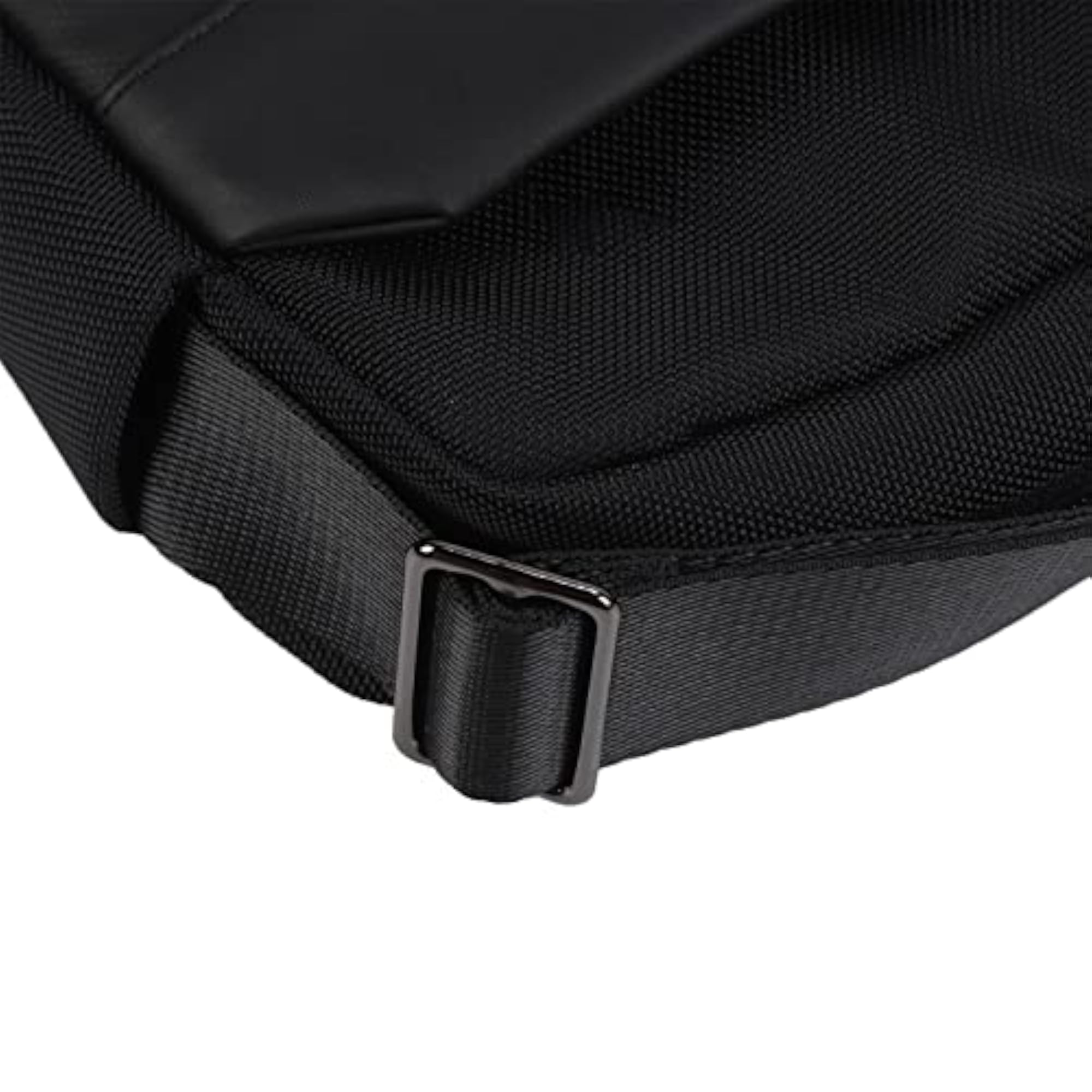 Men's Black Adjustable Strap Messenger Bag, Shockproof Insulation