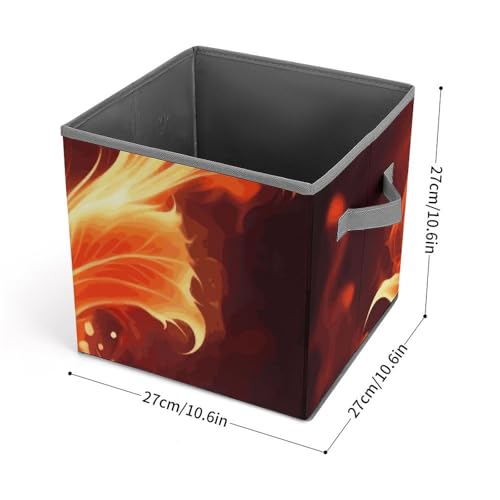 Bacs de rangement pliables fleurs de feu pour optimiser vos placards de chambre - 3