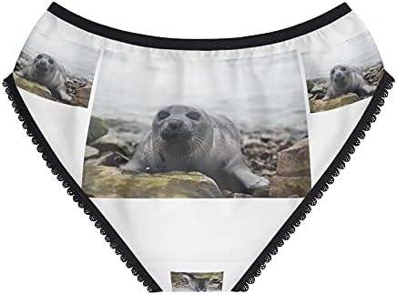 Harp Seal Panties,Harp Seal Underwear, Briefs, Cotton Briefs, Funny Underwear, Panties For Women