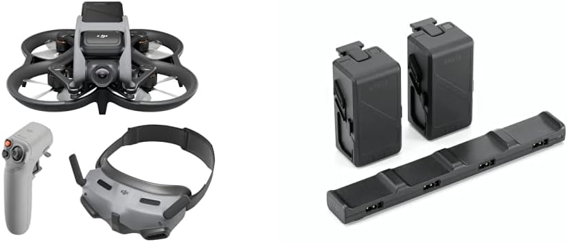 DJIAvata Pro-View Combo (DJI RC Motion 2) + Fly More Kit - First-Person View Drone With 4K Video, Super-Wide 155° FOV, New RC Motion 2 And Goggles 2, 2 More Batteries For Extended Flight Time