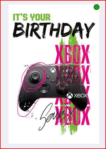 Danilo Promotions LTD xbox, genérica, tarjeta de cumpleaños
