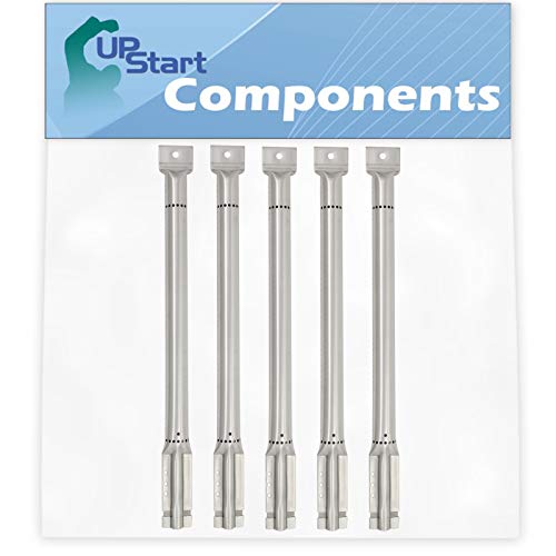 UpStart Components 5-Pack BBQ Gas Grill Tube Burner Replacement Parts for Char-Broil 80005641 - Compatible Barbeque Stainless Steel Pipe Burners