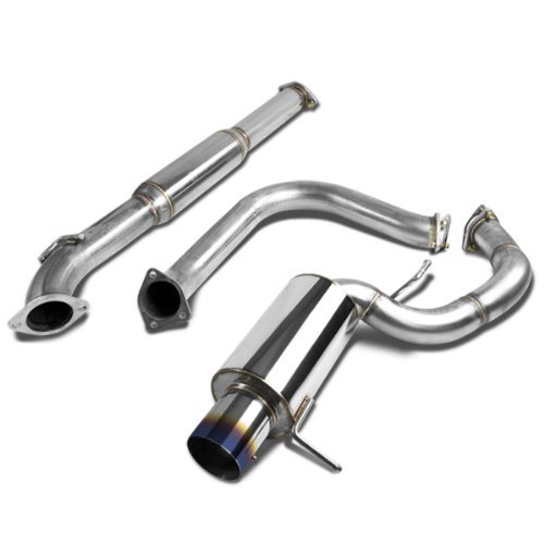 Image of DNA Motoring CBE-ME00V6-BT CBEME00V6BT Stainless Steel Catback Exhaust System