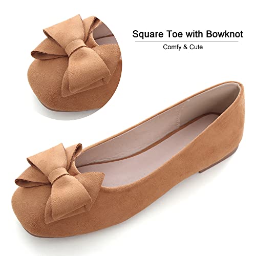 Image of Dear Time Women's Flats Shoes Bowknot Dressy Ballets Loafers Wedding Business Casual Walking Shoes