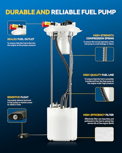 Image of PHILTOP Electric Fuel Pump Assembly FG2020 Fit for Chevrolet Silverado