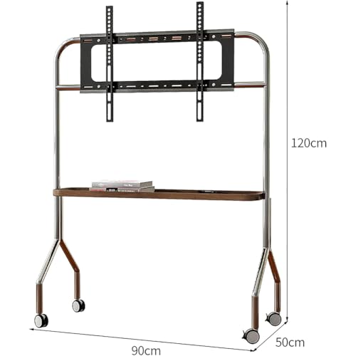 Soporte móvil para TV con ruedas ajustable para 43-75 pulg. miniatura 2