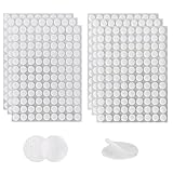 MEXRUMI Klettpunkte Selbstklebend 10 Mm, Packung Mit 324 Klettpunkten, Runde Doppelseitig Klebende Klettstreifen, Runde Klettstreifen Für Schulmaterial, Weihnachtskarten, Klettmappen