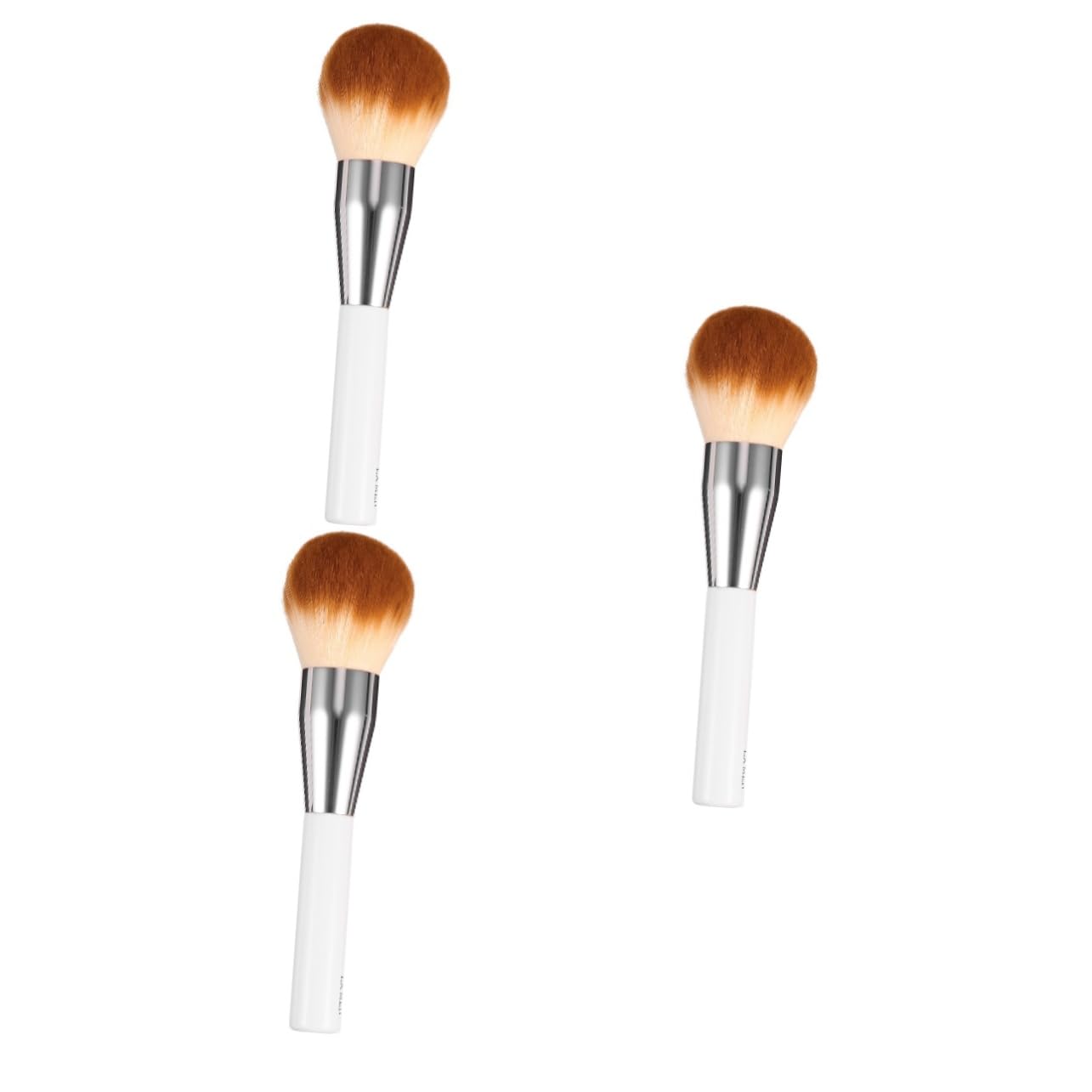 MAGICLULU 3piezas De Maquillaje De Pelo Sintético Para Base y Cepillo Profesional Para Difuminar y Contornear Para Maquillaje De Mujeres y