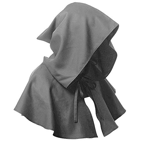 Faxiang Neutral Cowl Hat Costume Shawl Short Cloak Witchcraft Hooded Cape Cosplay 7 Colors Green #TOP5