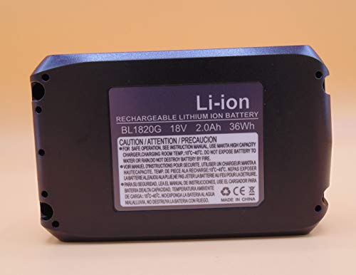 18V 2,0Ah 2000mAh BL1820G BL1813G BL1815G BL1811G 195608-4 gereedschap accu voor Makita boormachine HP457D TD127D Impact Driver DF457D HP457D JV183D - Afbeelding 5