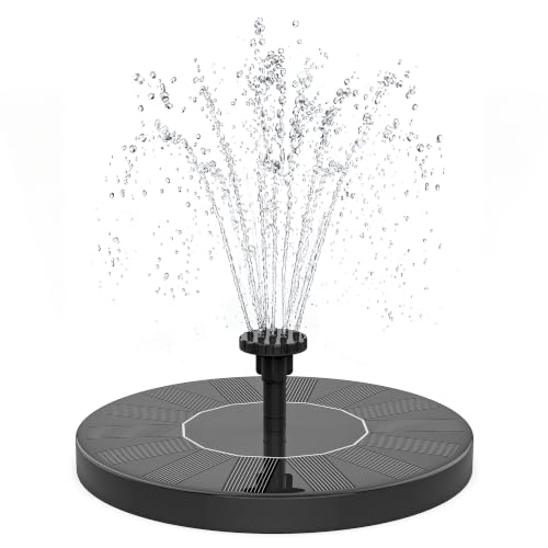 Solar Bird Bath Fountain Pump with Nozzles