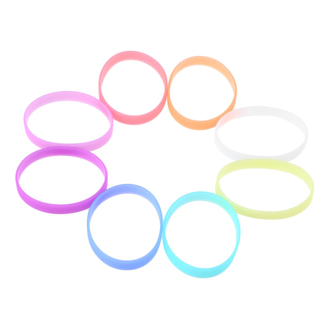 Ciieeo 48pezzi Braccialetti Luminosi Silicone Da Colorati Per Sport Feste e Scuole Accessori Comfort e Resistenza Per Adulti