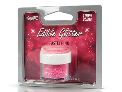 Rainbowdust - Glitter commestibili rosa pastello 5...