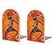 2 PCS Dragon Wings Wood Book Ends - 5x3 Inch Heavy Duty Book Holders For Shelves, Office, Home