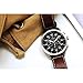 Citizen Men's Eco-Drive Weekender Avion Chronograph Field Watch in Stainless Steel with Brown Leather strap, Grey Dial (Model: CA4210-24E)
