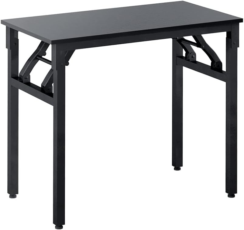 Artiss Computer Desk 80cm Black Particle Board Desktop Steel Frame