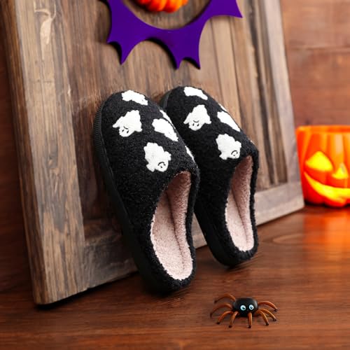 Halloween Christmas Slippers Holiday Slipper House Shoes Home Slipper for Women Fuzzy Outdoor Indoor Bedroom Slippers4