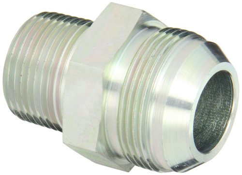 Eaton Aeroquip 2021-16-20S Male Connector, Male 37 Degree JIC, Male Pipe Thread, JIC 37 Degree & NPT End Types, Carbon Steel, 1-1/4 JIC(m) x 1 NPT(m) End Size, 1-1/4