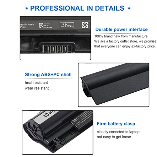 Image of 40Wh M5Y1K 14.8V Battery for Dell Inspiron 14 15 17 5000 3000 Series 5559 5558 5566 3551 3451 3558 3552 i3558 3567 5755 5756 5458 5759 5758 5759 VN3N0 HD4J0 GXVJ3 P51F P63F P47F P52F 453-BBBQ P64G