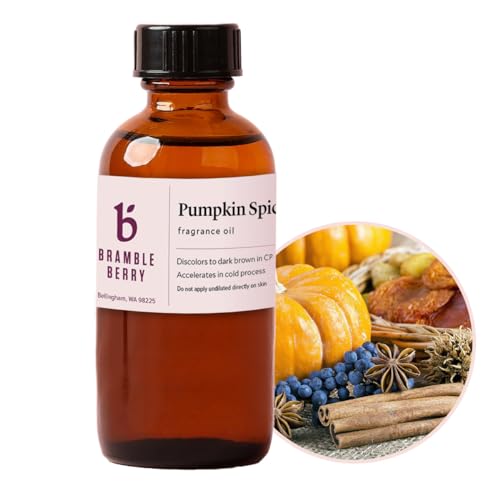 Image of Bramble Berry Pumpkin Spice Fragrance Oil 2 oz | Warm Fall Scent for Soap Making, Candles, Lotion, Bath Bombs & Perfume | Skin Safe, Vegan, Paraben & Phthalate Free, DIY Craft Essential