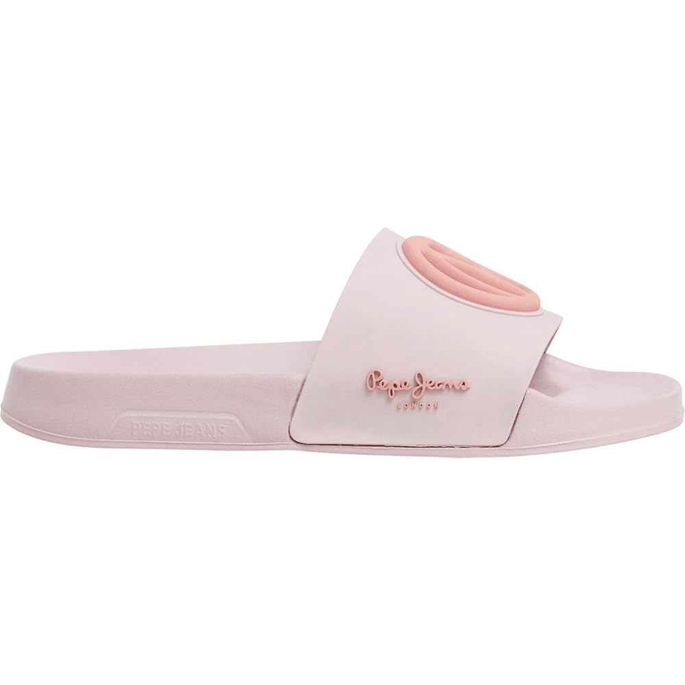 Pepe Jeans Women's SLIDER BRAND W Shoes, Purple(DUSK PURPLE), 5 UK