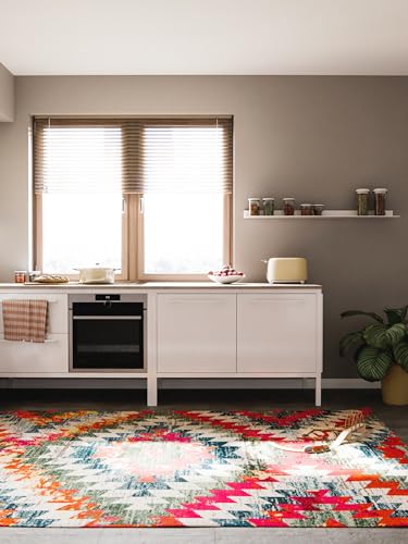 benuta Nest Tapis vintage Casa - Multicolore - 160 x 230 cm - Tapis pour salon, chambre à coucher et couloir - Facile d'entretien - Compatible avec chauffage...