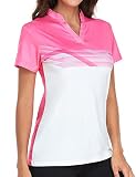 T-Shirts for Women Loose Fit Golf Shirts Polo Dress Shirts Lightweight UPF 50+ Sun Protection Polo S