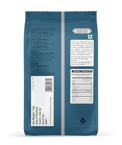 Image of Heaven's Harvest Rozana Basmati Rice | 1 KG