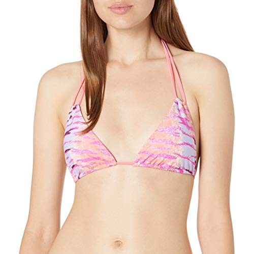 Sauvage Women's Tiger Knotted Triangle Bikini Top