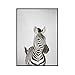 Zwierzęta tyłek Elephant Zebra Hippo Giraffe Rhino Rhino Painting Phoins Wall Art Plakat Nordic Style Work No Ramka (Color : C, Size : 50X70CM No Frame)