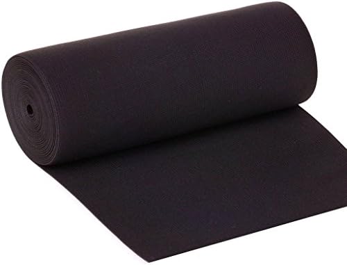 Gourd Black Knit Heavy Stretch High Elasticity Elastic Band 1 Yard (10-inch)