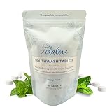 Mouthwash Tablets - Alcohol-Free, Eco-Friendly, Travel-Friendly, with Nano-HA & Green Tea for Fresh Breath and Enamel Protection - 124 Tablets (Refill)