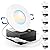 Sunco 3 Inch Ultra Thin LED Recessed Ceiling Lights Smooth Trim Selectable CCT 2700K/3000K/3500K/4000K/5000K Dimmable 8W=50W Wafer Thin Canless with Junction Box 6 Pack
