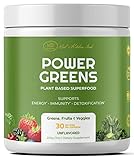 Red's Kitchen Sink Power Greens Powder - Daily Greens Superfood Powder Supplements - Fruity, Veggie, & Green Leafy Smoothie Drink Mix - Superfoods Maca Root, Spirulina, Chlorella, & More (200 Grams)