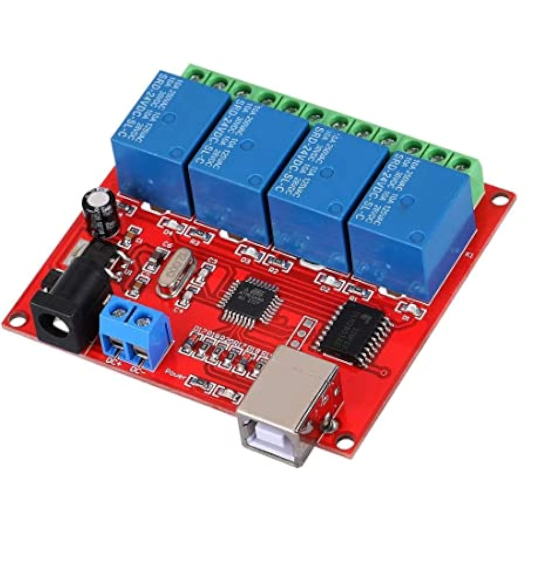 DC 5V 4 Relay Module USB Control Board