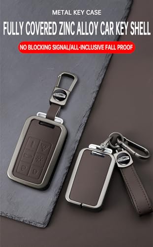 Coque de protection en cuir pour clé Volvo accessoire de voyage noir 6 boutons - 3