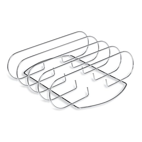 ARAD Grilling Accessories, Smoker Accessories, Rib Rack, Baby Back Rib Holder, BBQ Accessories, Grill Accessories, Grill Rack for Ribs, Steel Rib Rack, Rib Stand