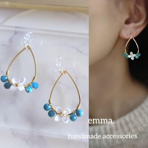 �z���C�g�t�����[ �V�R�� �u���[�A�p�^�C�g �h���b�v �t�[�v �C�������O �s�A�X