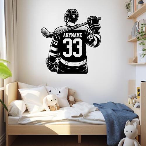 Vinilo decorativo personalizado hockey para pared miniatura 2