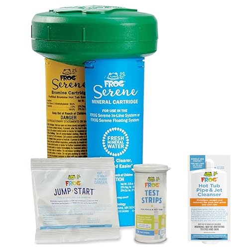 Image of FROG Serene Floating Sanitizing System for Hot Tubs, Fresh Start Bundle